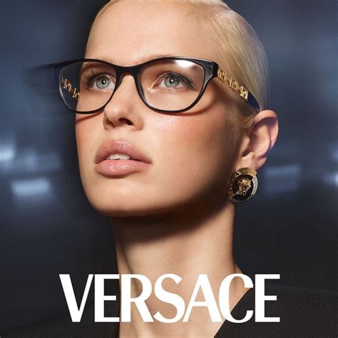 versace prescription glasses women's|clear versace glasses on face.